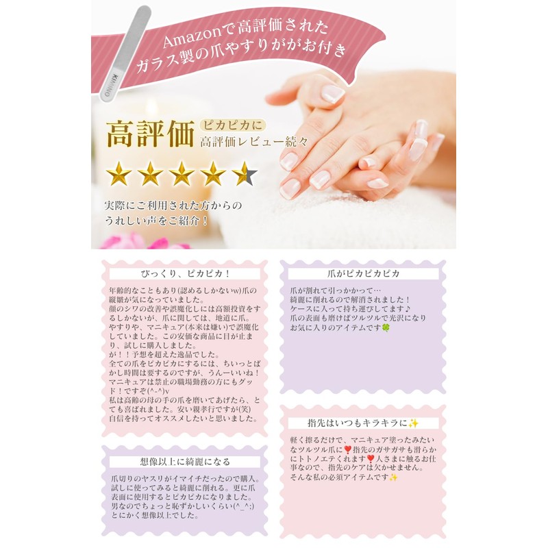 KIMINO Nail Clippers with Cover [Nail Clippers Plus Fine File