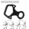 25KN Figure 8 Word Rope Descender Rappel Ring Rock Climbing