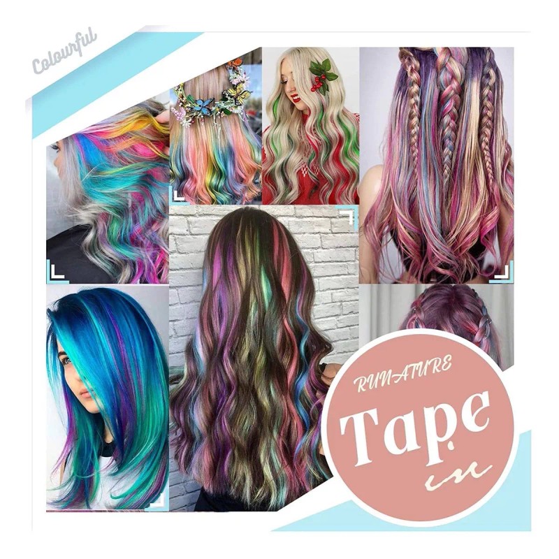 Runature Extensiones Cabello Real Rosa 20in 25gr