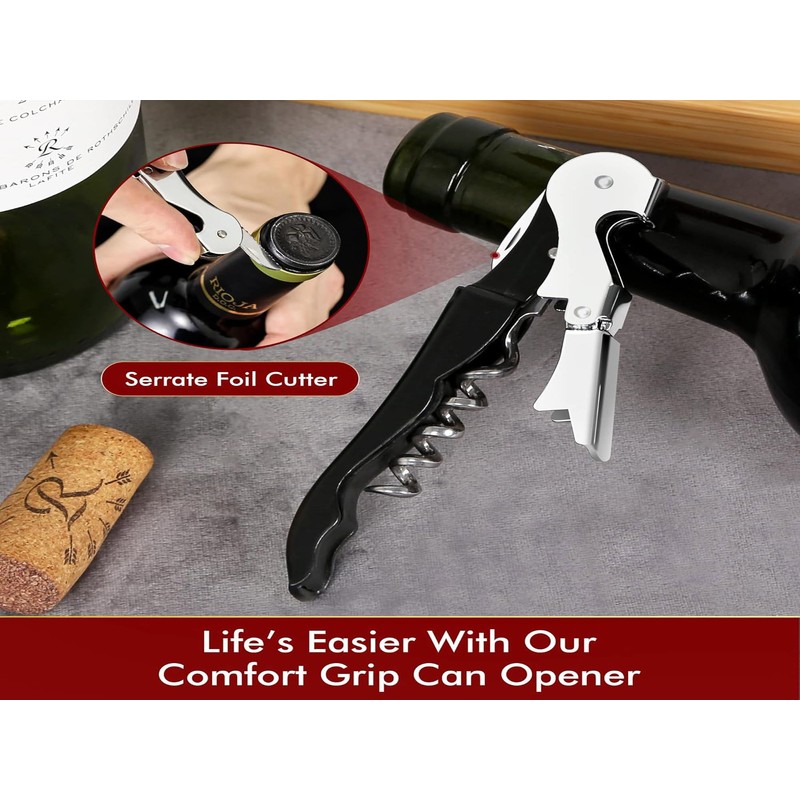 Kit-Home Professional Waiter Corkscrew Wine Openers Set (4 PCS),Upgraded with