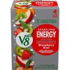 V8 (4 Pack) V8 SPARKLING Strawberry Kiwi Energy Drink with