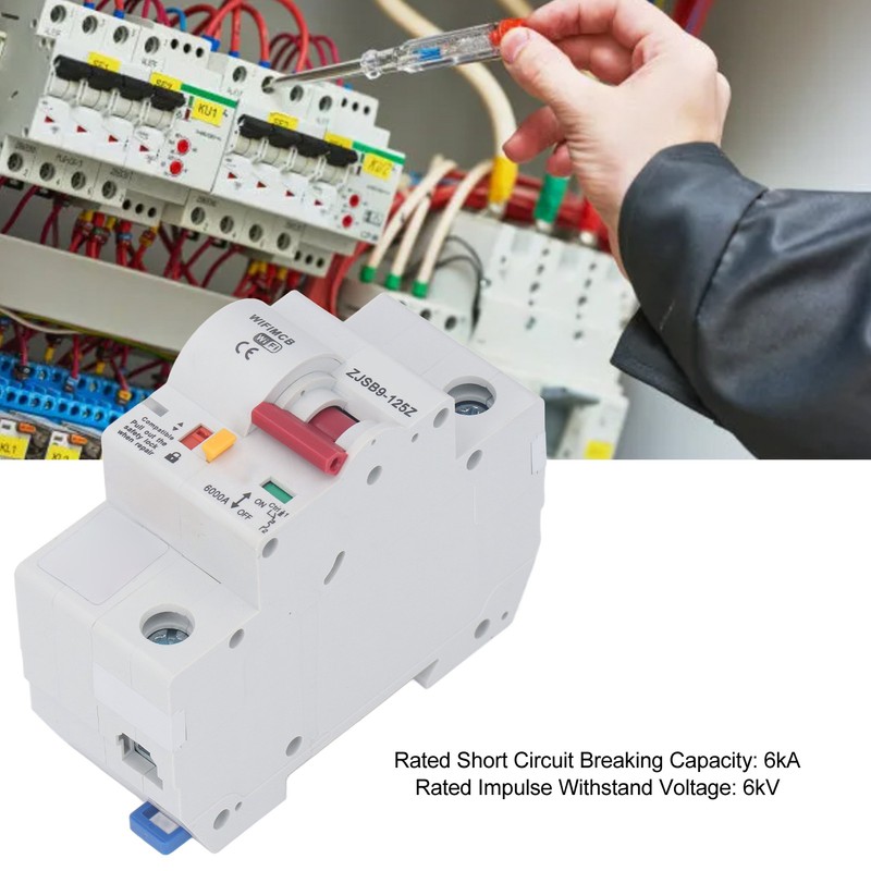 WiFi Circuit Breaker 1P 100A APP Remote Control Smart Circuit