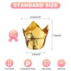 sourcing map 50 Pcs Tulip Baking Cups Cupcake Muffins Liners