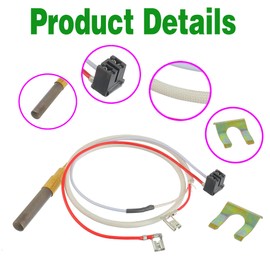 Thermopile ment Parts for Gas Water Heater Boilers Replace Model 100112330 9007876 9007877, 300 301 Series