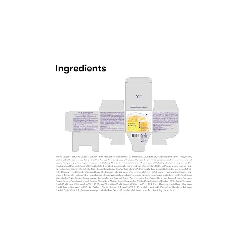 Crema Retinal Peptide Capsule Cream Vt Cosmetics 50ml