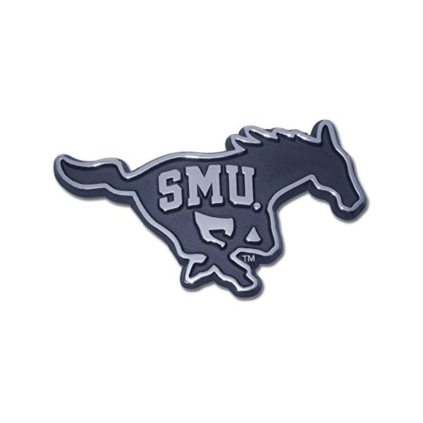 Elektroplate Southern Methodist University (SMU Embossed on Mustang) Emblem