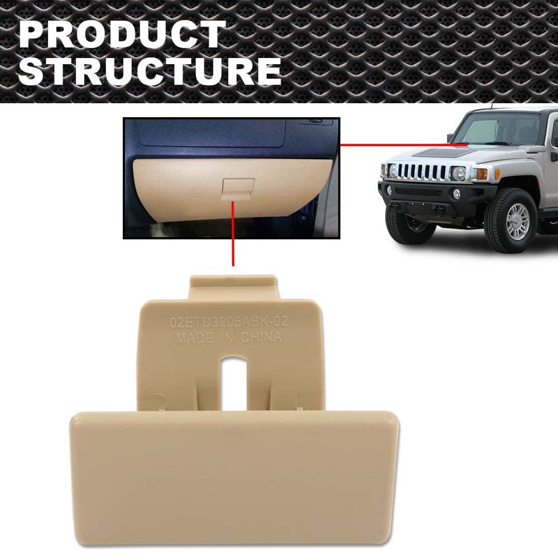 CROSSDESIGN Glove Box Handle Dash Latch Compatible with Hummer H3