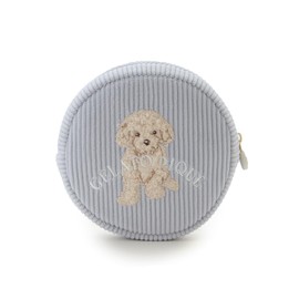 Gelato Pique PWGB251650 Toy Poodle One-Point Rib Pouch, blue, (BLU)