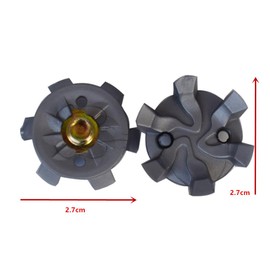 CuiCanfla 24 Pcs Golf Shoe Spikes, Golf Shoe Spikes Replacement, Outdoor Rubber Golf Shoe Spikes, Anti-Skid Stinger Rubber Golf Accessories,Golf Cleats Shoes Spikes Accessories