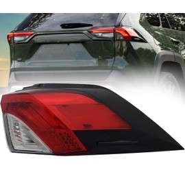 Replacement For Toyota 2019 2020 2021 2022 2023 2024 RAV4 LED Taillight Assembly Outer, Right/Passenger Side, 81550-0R090 / TO2805148C, CAPA
