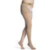 SIGVARIS Women’s Essential Opaque 860 Open Toe Thigh-Highs w/Grip Top