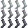 GAWILO Men's Basic Socks Made of 100% Pure Cotton (12