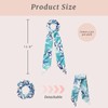 Mirlern 4-Piece Silk Satin Hair Scarf Scrunchies for Women Girls,