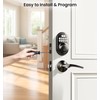 Veise Keyless Entry Door Lock with 2 Lever Handles -