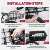 Bike Basket Rear, Bicycle Baskets for Adult Bikes, Ebike Basket