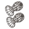 Healeved 2Pcs Plastic Wig Stand Holder for Displaying Wigs Travel-Friendly
