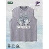 NOISSEY Graphic Washed Vest US Warehouse 3 Colors Cotton TankSize: