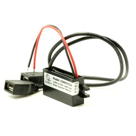 Black 12V DC to 5V DC Dual USB A Female Socket Car Power DC Buck Converter Power Adapter 15W Voltage Regulator USB Output CAR Power Supply