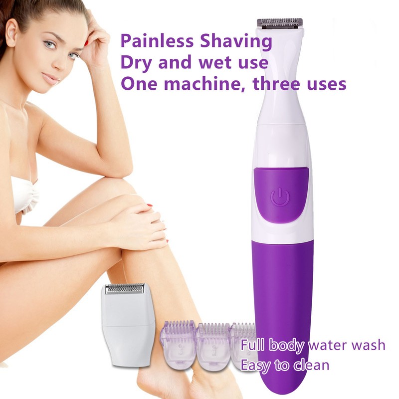 2 in 1 Women Epilator Hair Removal Wet Dry Electric