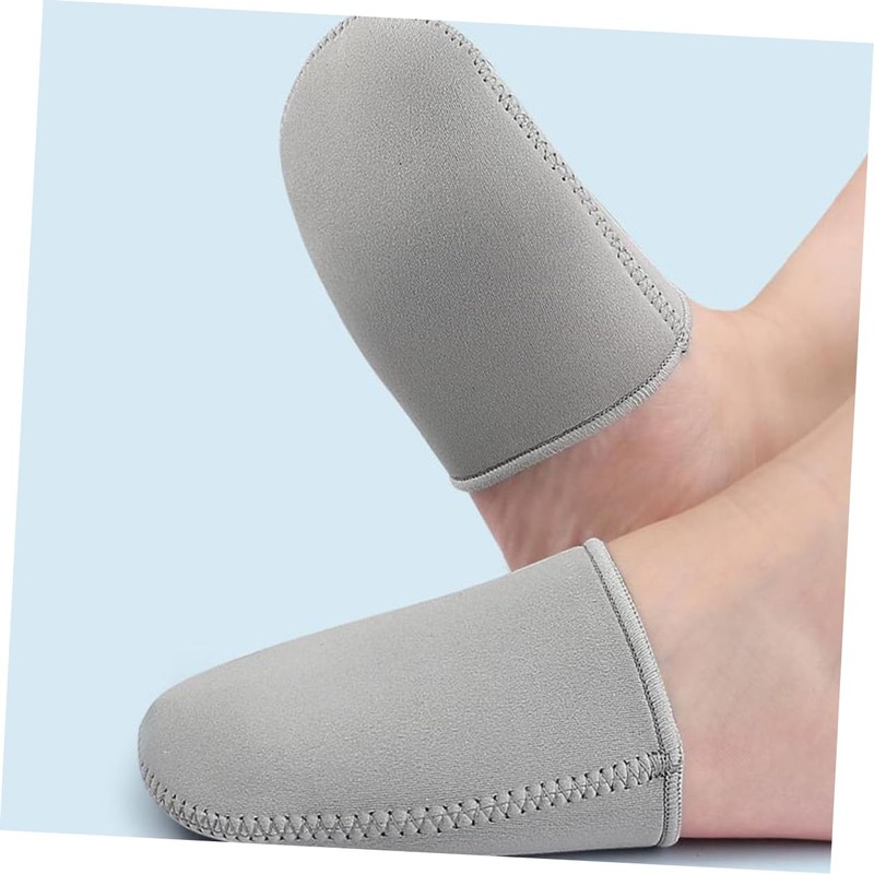 IWOWHERO Thermal Protection Cycling Shoe Toe Covers Half Toe Socks