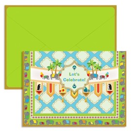 UFF Singles Mosaic Celebration Card (1 Folded Note Card + 1 Envelope + 1 Sticker)