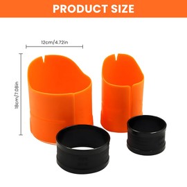 zhongko PVA Bag Loader System, Anti-Slide Fishing Tackle Storage Bags Dissolvable, Dissolvable Bait Pva Bag PVA Bag Loader Tool for Carp and Coarse Fishing, Quick-Fill Bait Loading Tools