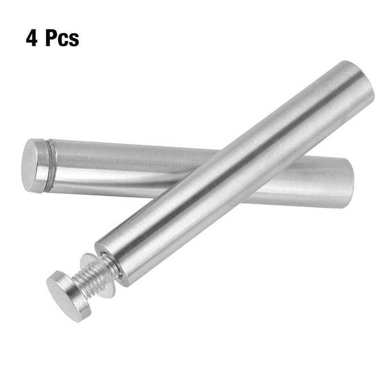 Standoff Fixings 4Pcs Glass Standoff Hollow Advertise Fixing Pins Wall