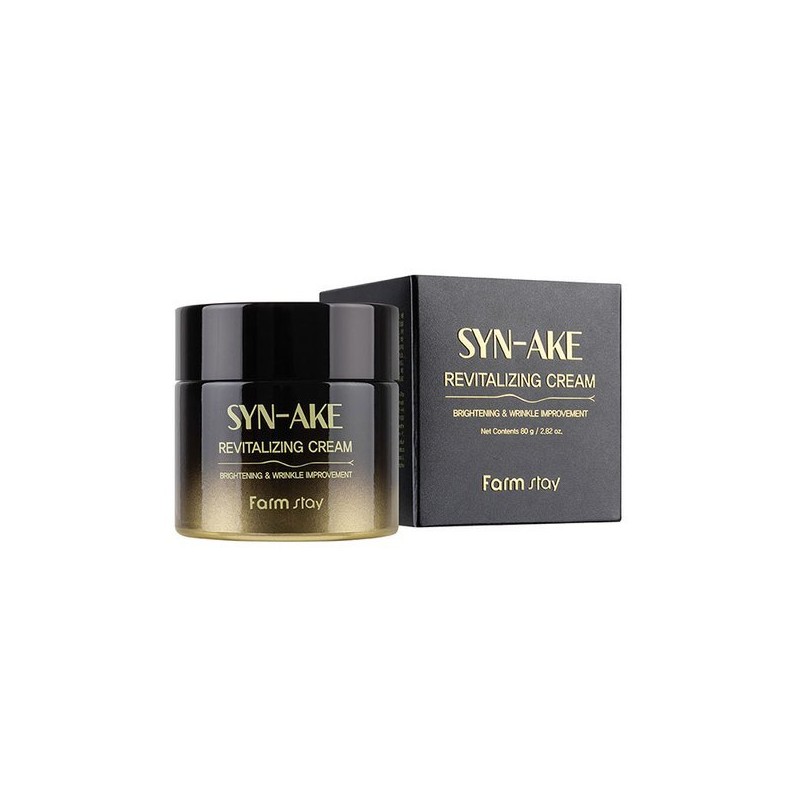 Farm Stay 팜스테이 시네이크 리바이탈라이징 크림 80g Farmstay Syn-Ake Revitalizing
