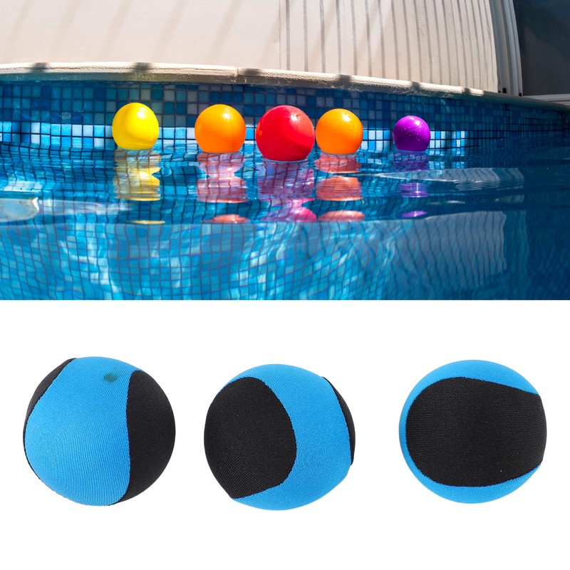 3Pcs Water Bouncing Balls Durable Rubber Water Skipping Balls Grip