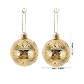 Cabilock 6pcs Large Handmade Christmas Tree Decorations, 2024 New Christmas Balls Ornament, Bola De Navidad árbol De Navidad Decoración, Xmas Decor, Holiday Party