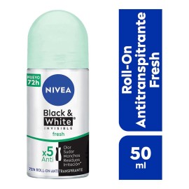 NIVEA Desodorante Black&White Fresh Roll On 50ml