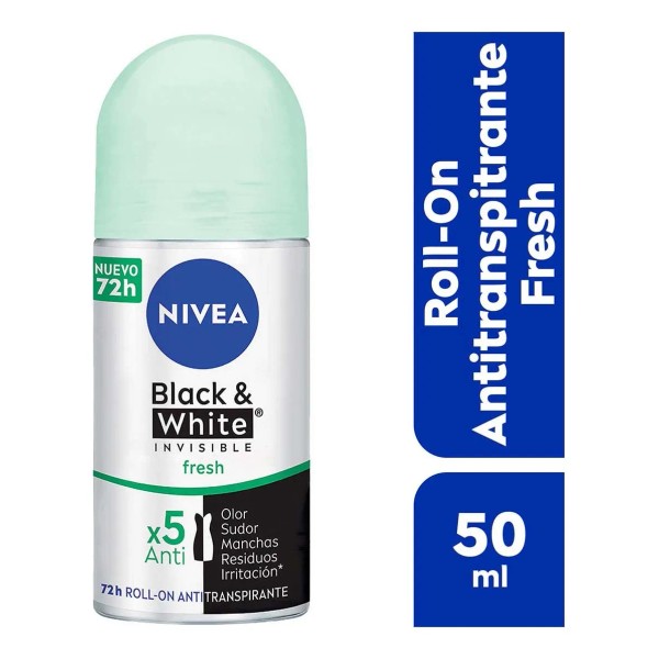 NIVEA Desodorante Black&White Fresh Roll On 50ml