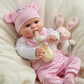 Babeside Series Realistic Lifelike Reborn Baby Dolls - Lovely Awake Realistic-Newborn Baby Dolls Soft Body, Valentine's Day Gift, Real Life Baby Dolls Girl with Gift Box for Kids Age 3+:_Reborn Baby Dolls - Bailyn