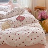 Lanqinglv Bed Linen, Girls’, Children’s, White, Pink, Red, Hearts, Made