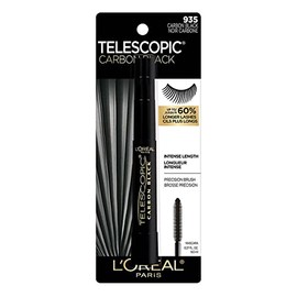 L´Oréal Paris Mascara de Pestañas Carbon Black Telescopic, 8ml