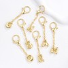 LightOnIt Cherry Bag Charms & Gold Initial Keychain for Handbags