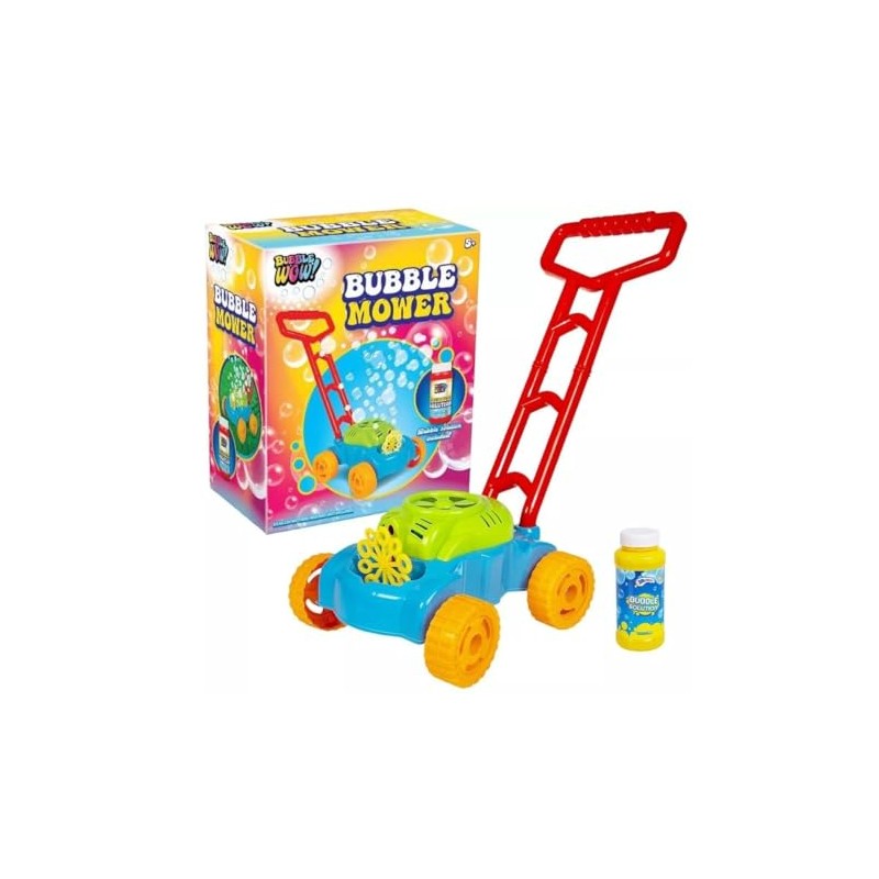 Lawn Bubble Mower Toddlers, Kids Automatic Bubble Blower Maker Machine,