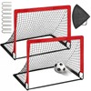 2 Set 4x3ft Soccer Goals for Backyard, Portable Foldable Pop