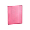 Azar 771620-PNK Pegboard 1-Sided Wall Panel, Pink Translucent Color, 2-Pack