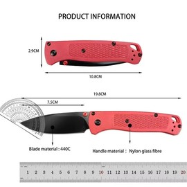 Ultra Lightweight EDC Folding Knife – Drop Point Pocket Knife with Grivory Handle for Camping, Hiking, Fishing & Outdoor Travel