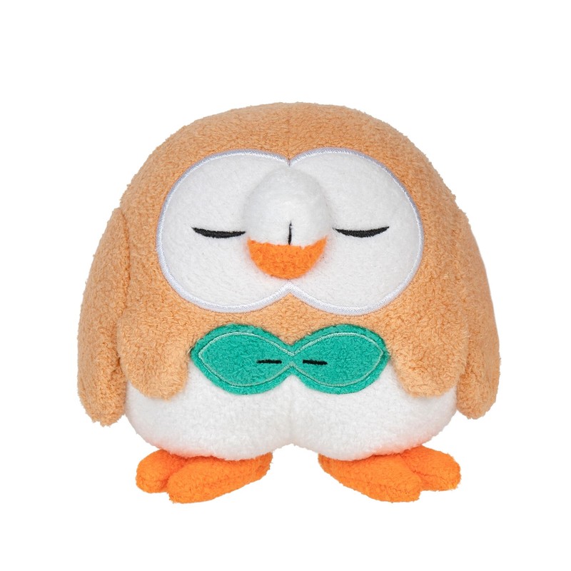 Pokémon Sleeping Plush Rowlet W3, 12 cm