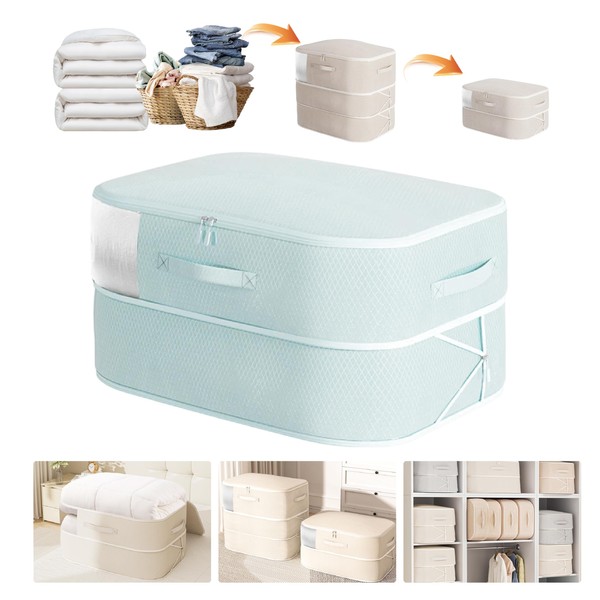 Compression Storage Bags for Bedding, 68L Ultra Space Saving Self