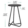 Plant Stand Indoor,Small Plant Table,Metal Display Rack,Black,20 In