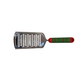 "Good Grips Etched Coarse Grater: Ergonomic, Efficient Kitchen Tool in Vibrant Orange for Effortless Grating of Cheese, Vegetables, and More (Dark Green)