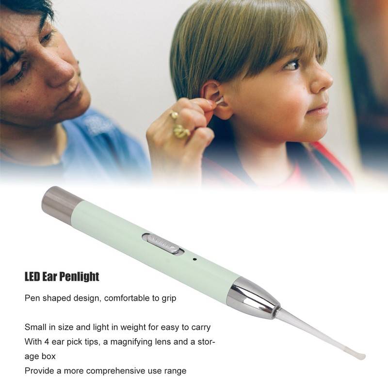LED Ear Checking Penlight Dual Light Sources Ear Wax Removal