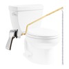 Hibbent Universal Metal Side Mount Toilet Handle Replacement Kit, Brass