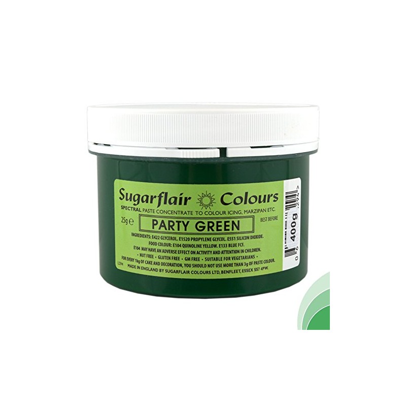 Sugarflair Edible Food Colour - Spectral Paste Bulk Party Green