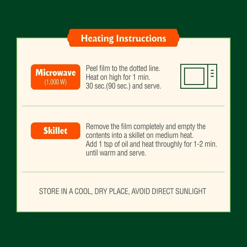 Bibigo Korean BBQ Flavor Fried Rice, Microwavable, Zero Trans Fat,