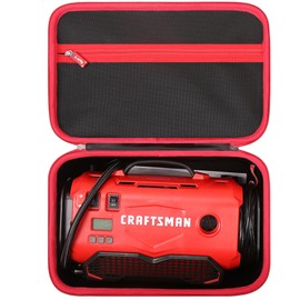 worfty Hard Storage Bag Case for CRAFTSMAN V20 Tire Inflator, Air Compressor Bag Compatible with Craftsman V20 Inflator Portable Air Pump (CMCE520B) (Case Only)