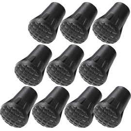 Cap, Rubber Cap, Trekking Pole, Replacement Rubber, Anti-Slip, Stock, Climbing, Walking, Abrasion Resistant, Replacement, Tip Protection, Universal, Inner Diameter, Hiking, Set of 10, Stock Cap